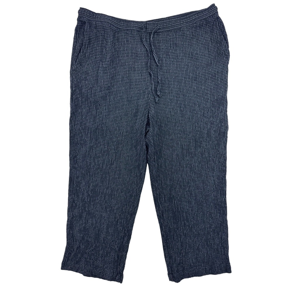 Style & Co Petite Capris Woman's Sz Small Elastic Waist Stretch Textured Pockets